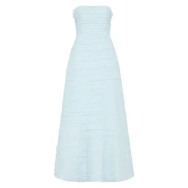 Aje Soundscape Maxi Dress Sea Breeze Size Au 6 - 6 / Blue - Dresses