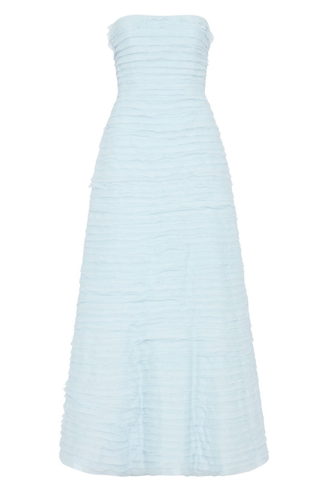 Aje Soundscape Maxi Gown Sea Breeze Blue - 8 / Blue - Dresses