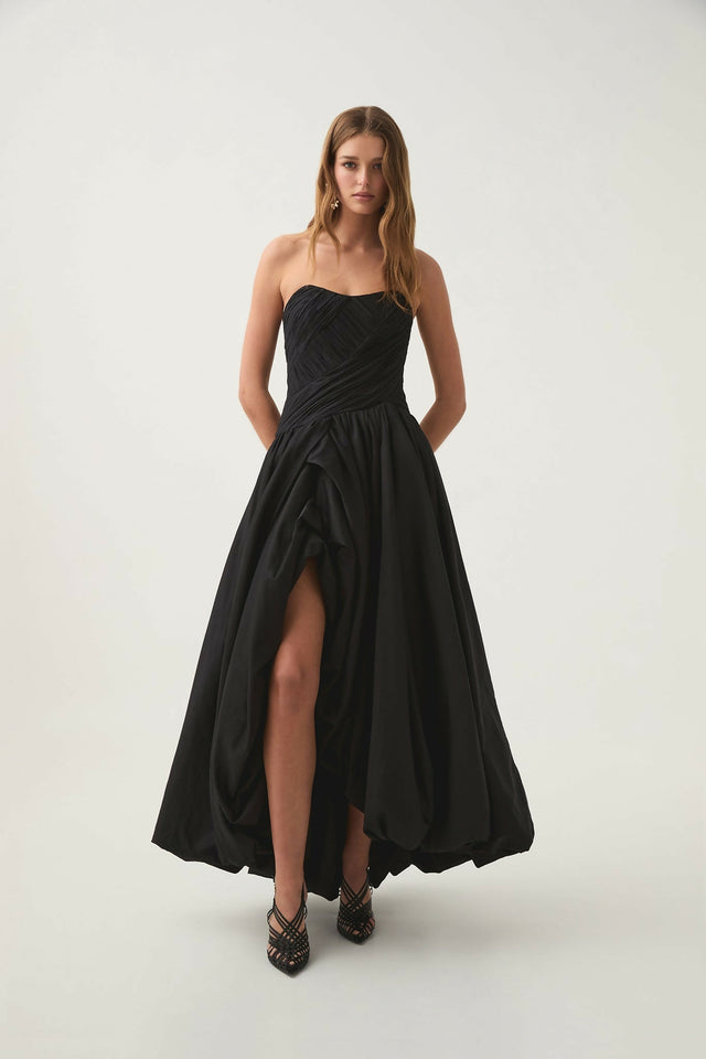 Aje Spatial Maxi Dress - 14 / Black - Dresses