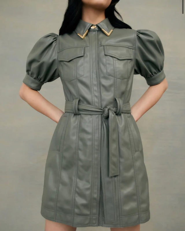 AJE - Aje the Porta Nuova Puff Sleeve Mini Dress