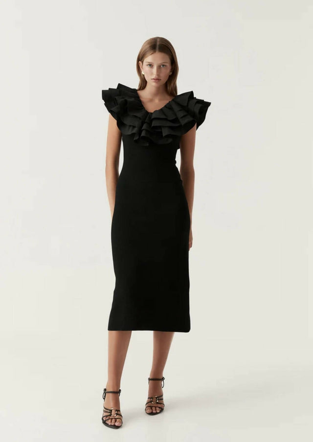 AJE - Aje Transcendent Ruffle Midi Dress