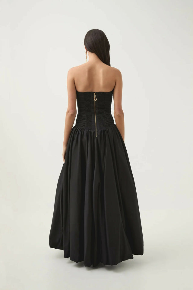 Aje Violetta Bubble Hem Maxi Dress Black Size 10 - 10 / Black - Dresses