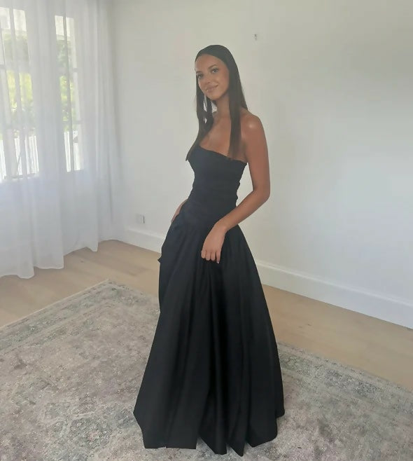 Aje Violette Bubble Hem Maxi Dress - 6 / Black - Dresses