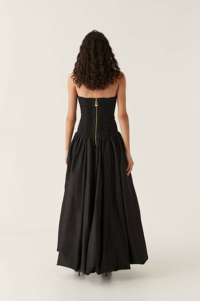 Aje Violette Bubble Hem Maxi Dress - 6 / Black - Dresses