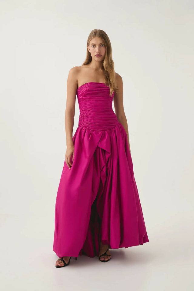Aje Violette Bubble Hem Maxi Dress - 8 / Violet - Dresses