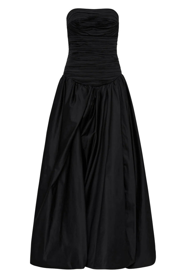Curated Collection - Aje Violette Bubble Hem Maxi Dress in Black