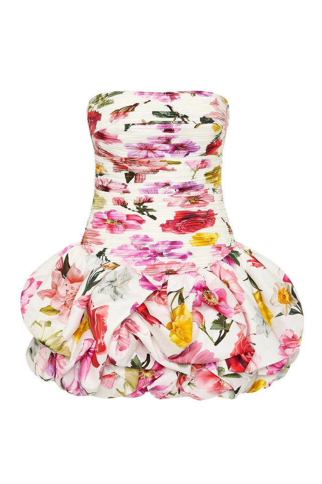 AJE Violette Bubble Hem Mini Dress - Floral - 6 / Floral - Dresses