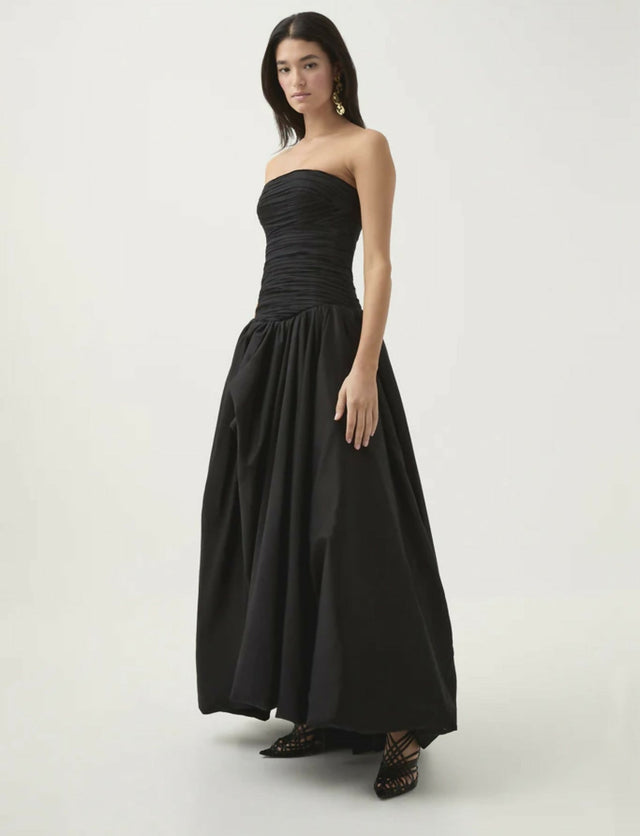 Aje Violette Bubble Maxi Dress Black Size 10 - 10 / Black - Dresses