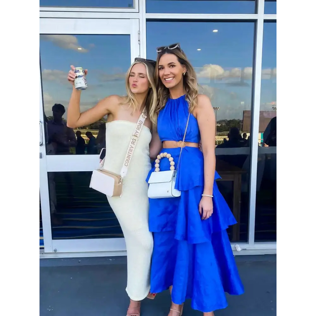 Aje Wave Cut Out Ring Midi - 6 / Blue - Dresses