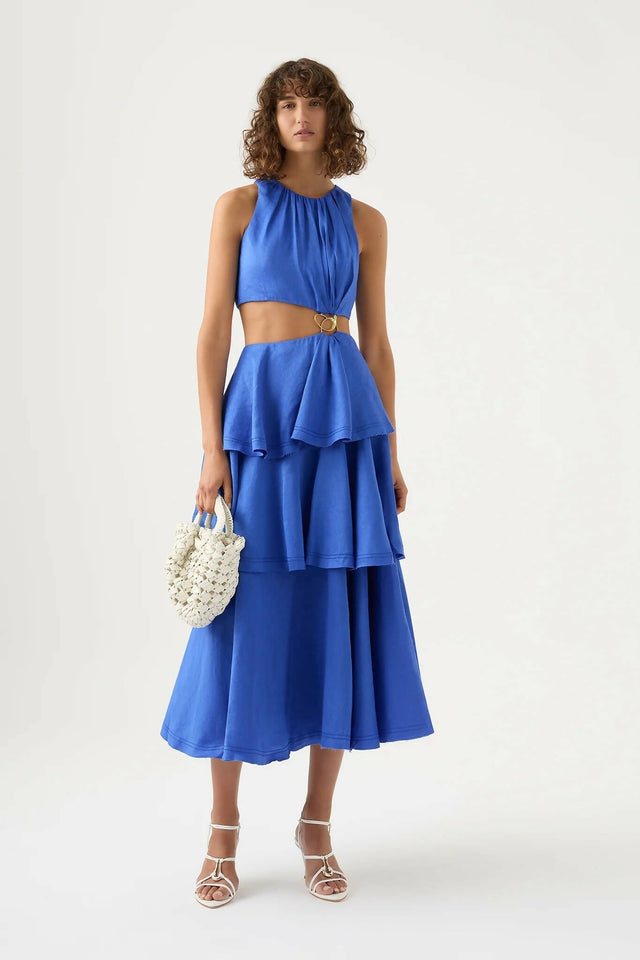 AJE - Aje Wave Cut Out Ring Midi Dress