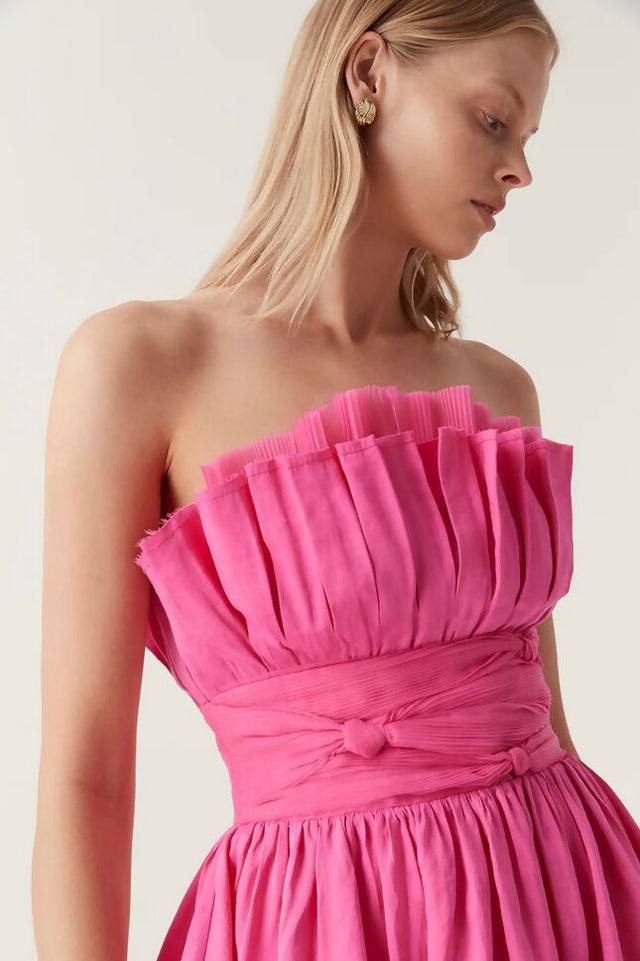 Aje Whisper Layered Mini Dress - 6 / Pink - Dresses