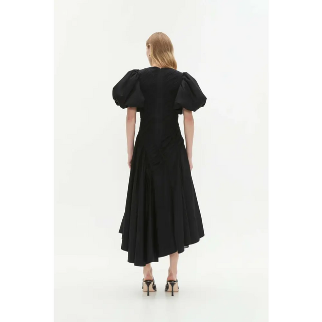 Aje Wisteria Midi Dress - 10 / Black - Dresses