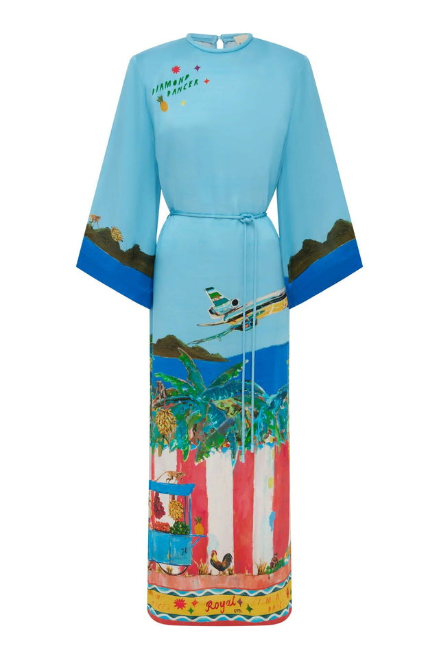 Alemais All Aboard Midi Dress Print Size AU 14 & 16 - Dresses