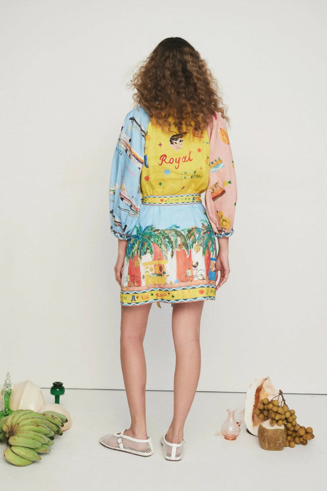 Alemais All Aboard Mini Dress - 8 / Multi - Dresses