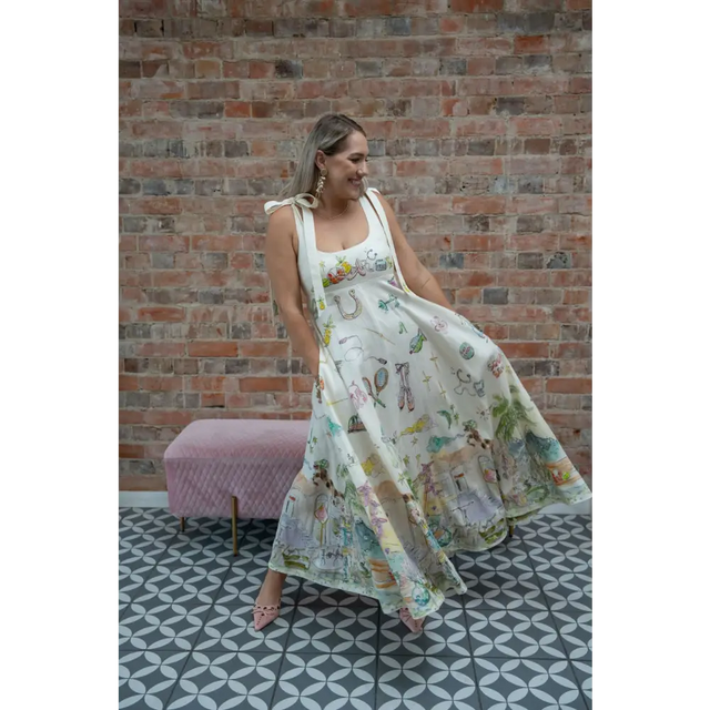 Alemais Anouk Ballet Sundress Cream Size 10 & 14 - Dresses