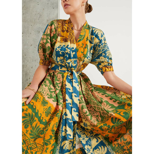 Alemais Archie Wrap Dress Multi-Colored Size AU 16 - Dresses