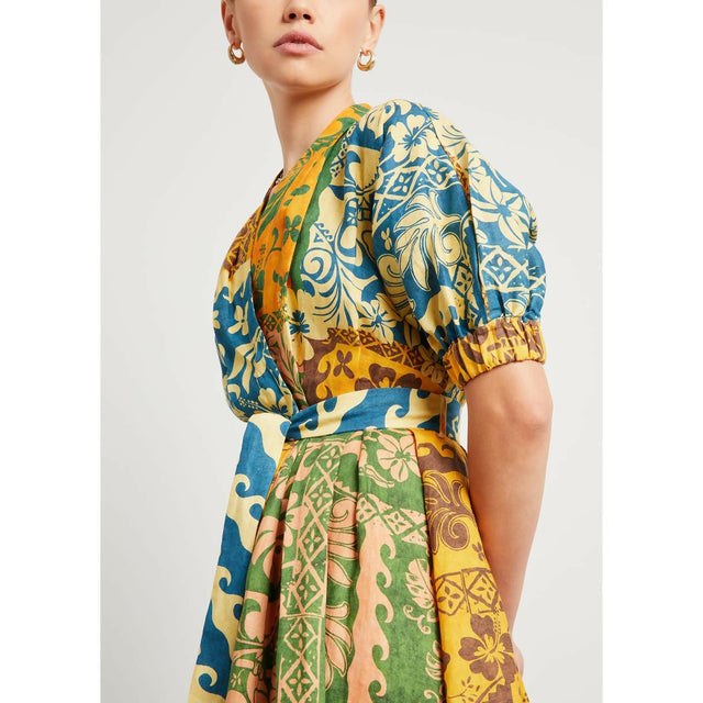 Alemais Archie Wrap Dress Multi-Colored Size AU 16 - Dresses