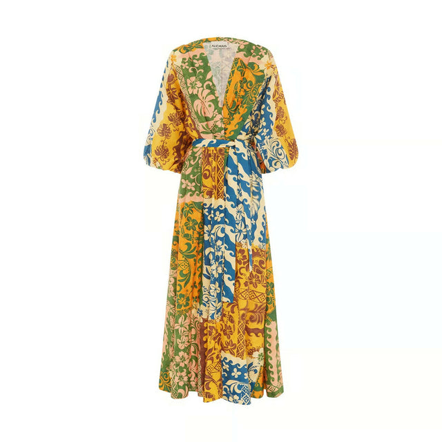 Alemais Archie Wrap Dress Multi Size AU 14 - 14 / Multi - Dresses