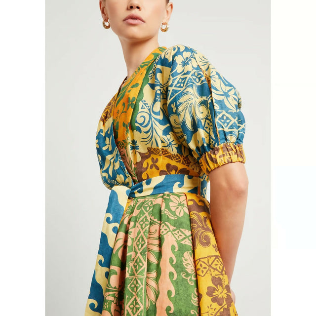 Alemais Archie Wrap Dress Multi Size AU 14 - 14 / Multi - Dresses
