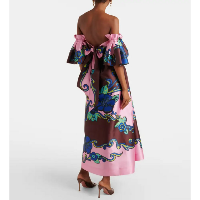 Alemais Azalea Off Shoulder Dress Floral Size AU 10 - 10 / Multi - Dresses