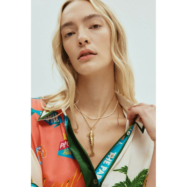 Alemais Banana House Lobster Pearl Necklace - Gold - Necklaces