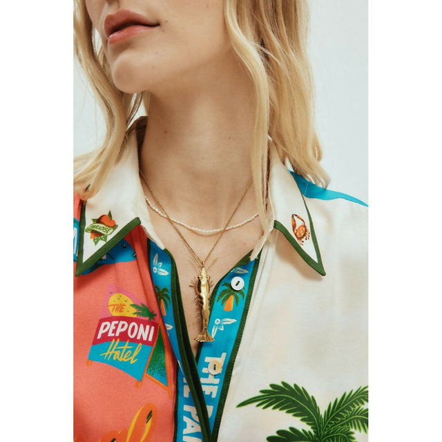 Alemais Banana House Lobster Pearl Necklace - Gold - Necklaces