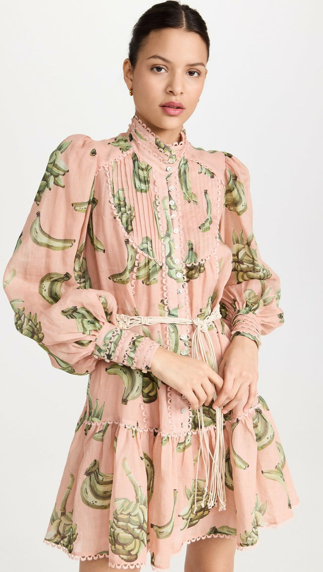 Alemais Bananarama Mini Dress - 12 / Print - Dresses