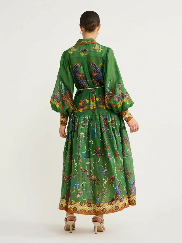 Alemais Birdie Shirtdress Jade Green Size AU 14 - 14 / Green - Dresses