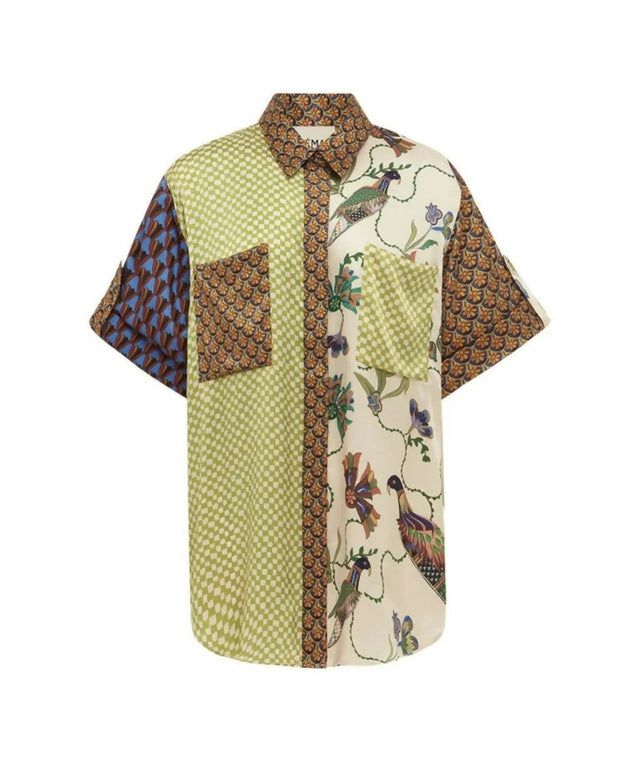 Alemais Birdie Spliced Shirt and Pant Set Multi Size 12 - 12 / Multi - Outfit Sets