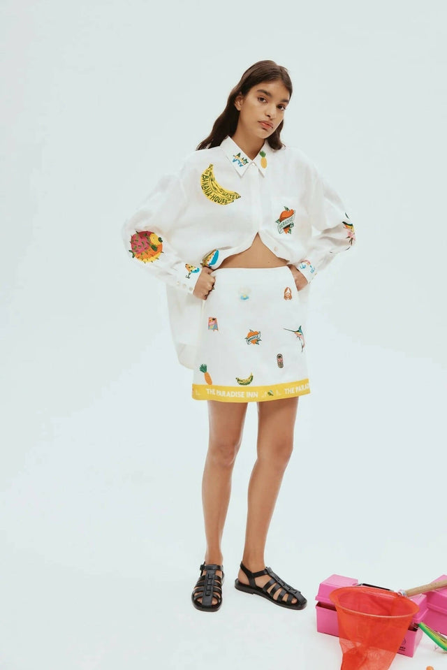 ALEMAIS - Alemais Blue Marlin Shirt and Skirt