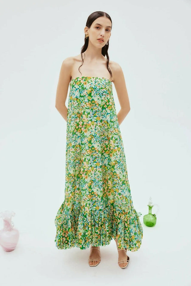 Alemais Bubble Midi Dress - 14 / Floral - Dresses