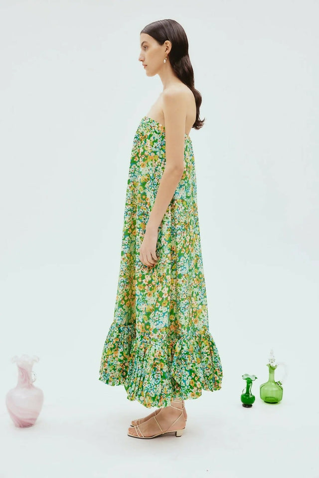 Alemais Bubble Midi Dress - 14 / Floral - Dresses