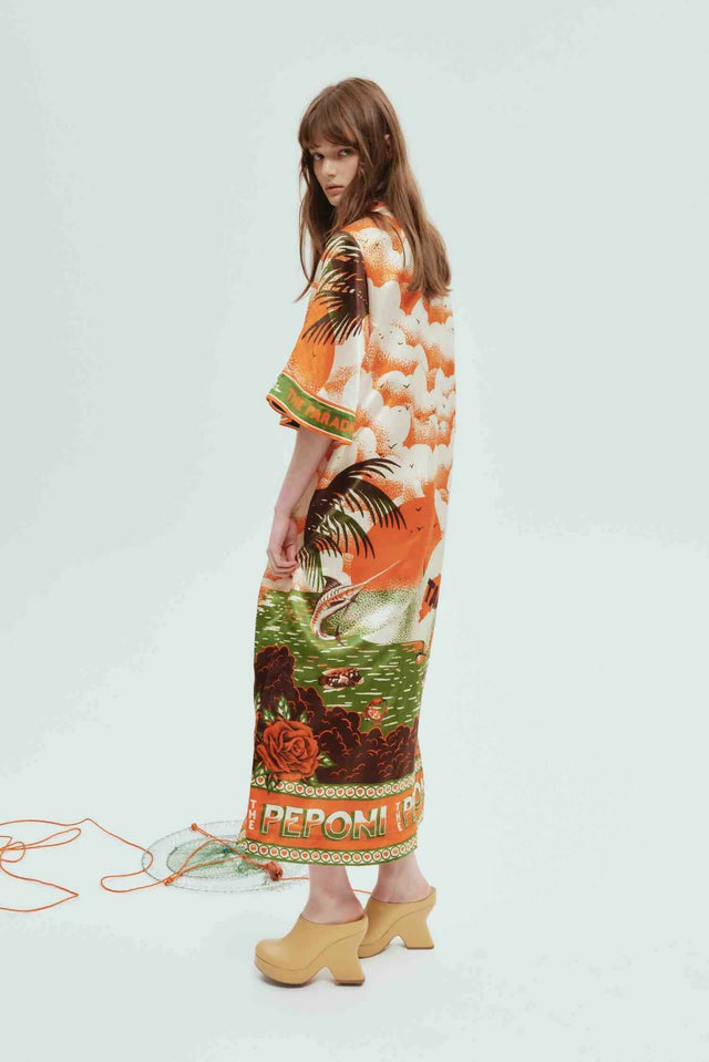 Alemais Bungalow Midi Dress Multi Size 16 - 16 / Multi - Dresses