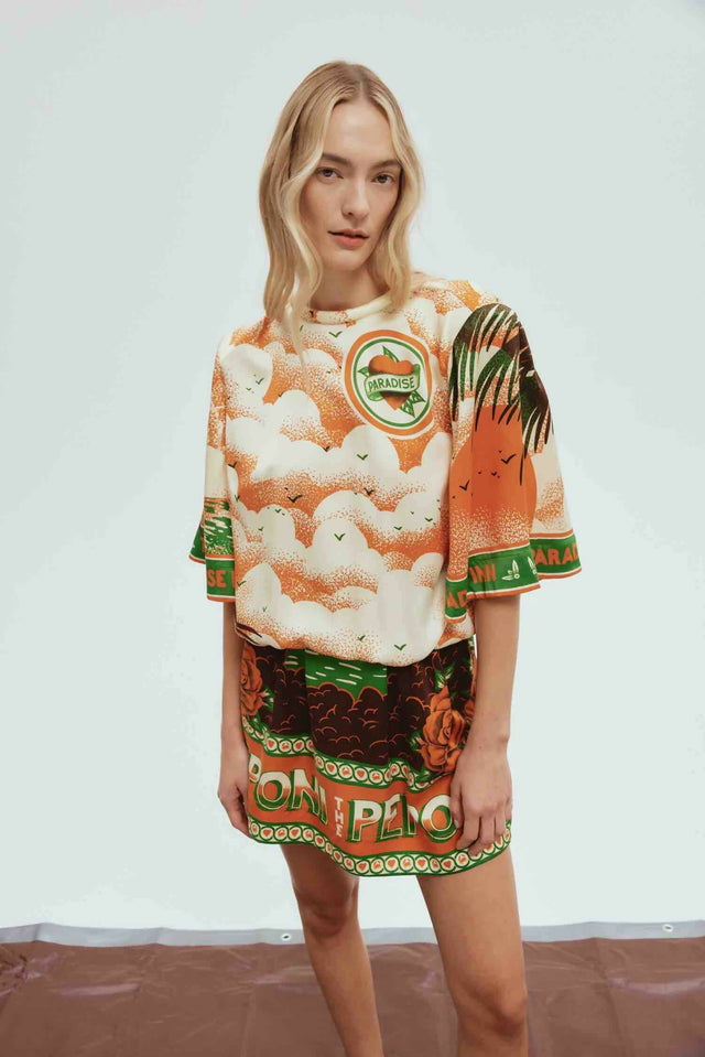 Alemais Bungalow Mini Dress Print Size 14 - 16 / Multicolor - Dresses