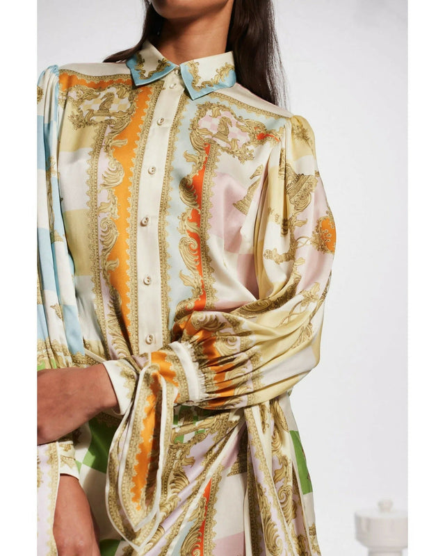 Alemais Checkmate Silk Mini Dress Multi Size AU 12 - 12 / Multi - Dresses