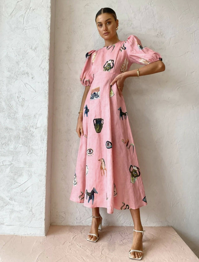 ALEMAIS - Alemais Cleo Midi Dress Size 10