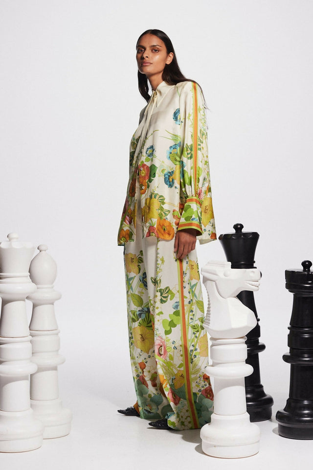 Alemais Constance Shirt and Pants Set Cream Floral Size 16 - 16 / Floral - Outfit Sets