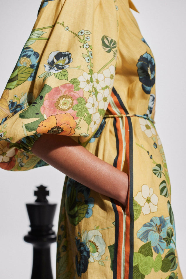 Alemais Cresida Shirtdress Yellow Floral Size AU 16 - 16 / Print - Dresses