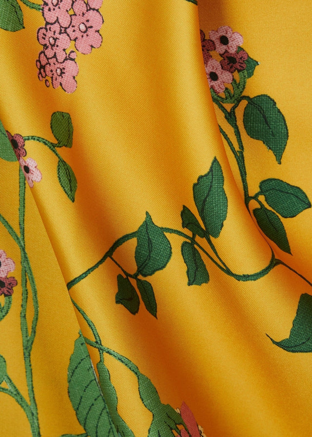 Alemais Dana Midi Dress in Marigold - 10 / Floral - Dresses