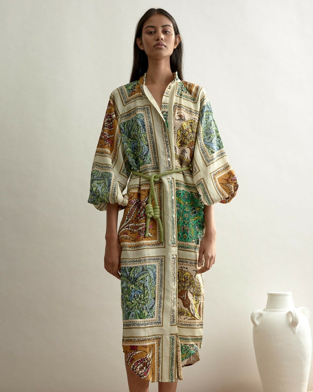 Alemais Delphine Shirt Dress Size 8 - 8 / Multi - Dresses