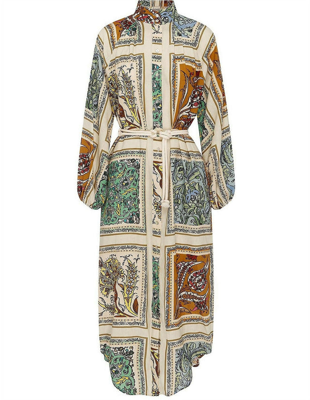 Alemais Delphine Shirt Dress Size 8 - 8 / Multi - Dresses