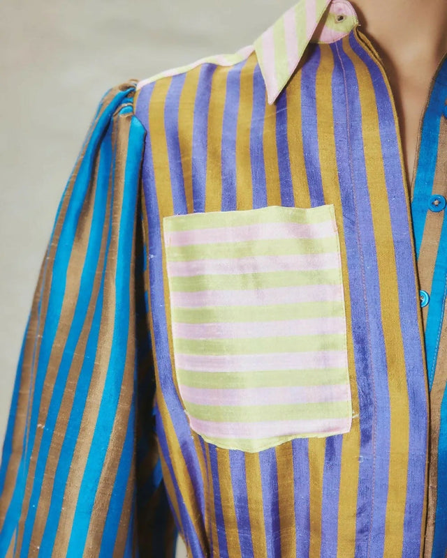 Alemais Diaz Shirtdress Multi Size 14 - 14 / Multi - Dresses