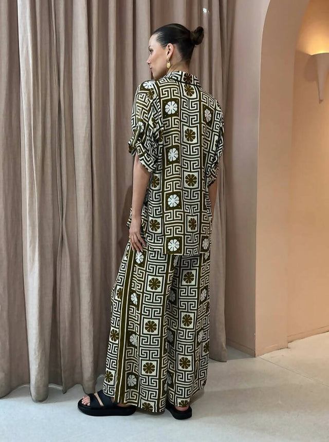 ALEMAIS - Alemais Dimi Jacquard Shirt and Pant Set