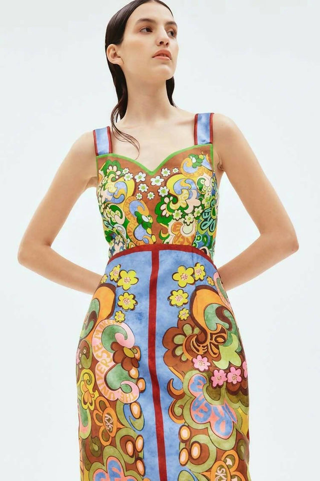 ALEMAIS - Alemais Dreamer Corset Midi Dress