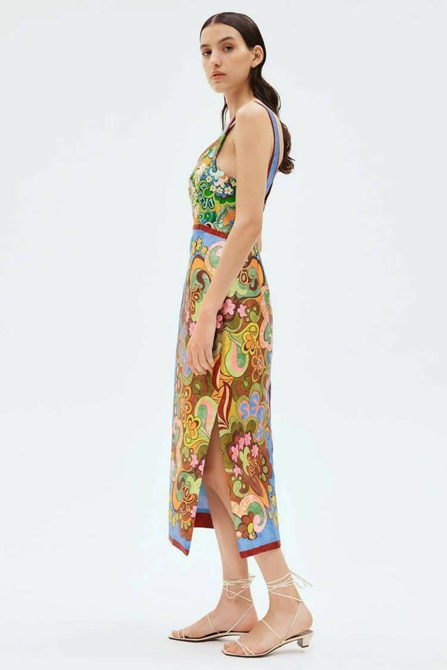 ALEMAIS - Alemais Dreamer Corset Midi Dress