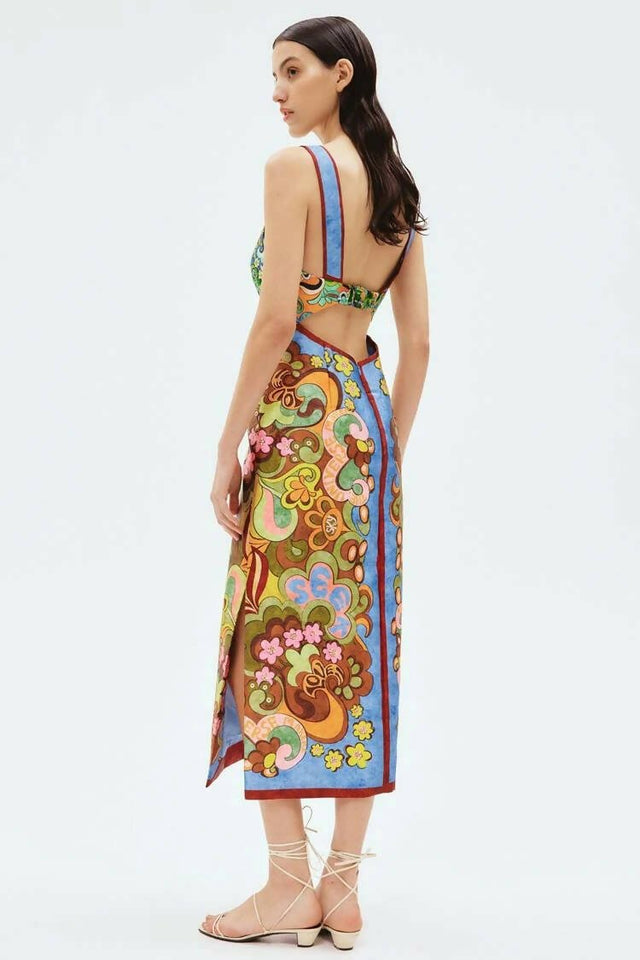 ALEMAIS - Alemais Dreamer Corset Midi Dress