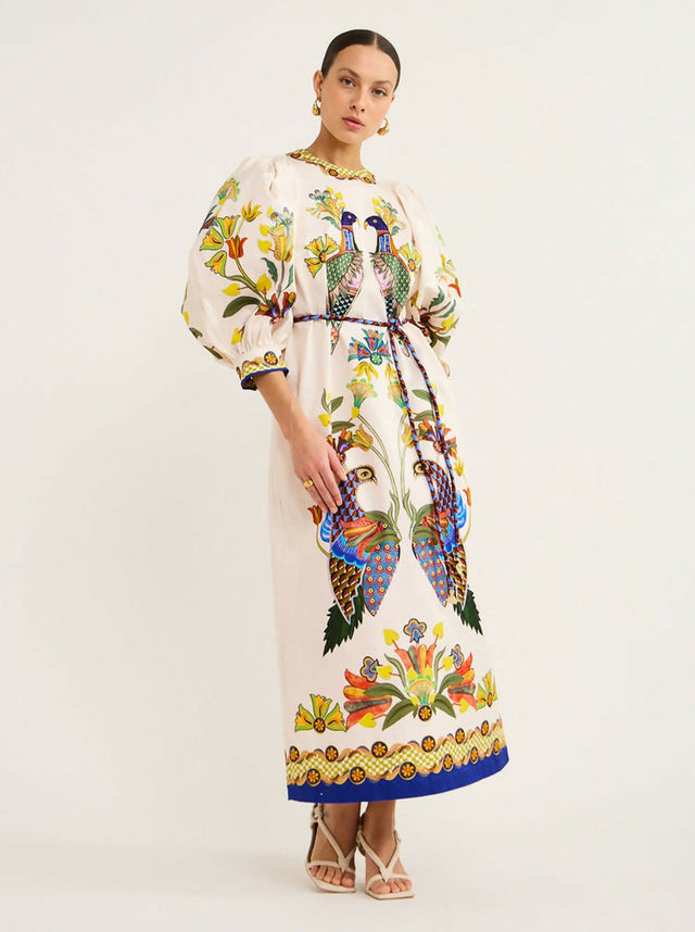 Alemais Effie Puff Sleeve - 10 / Multi - Dresses