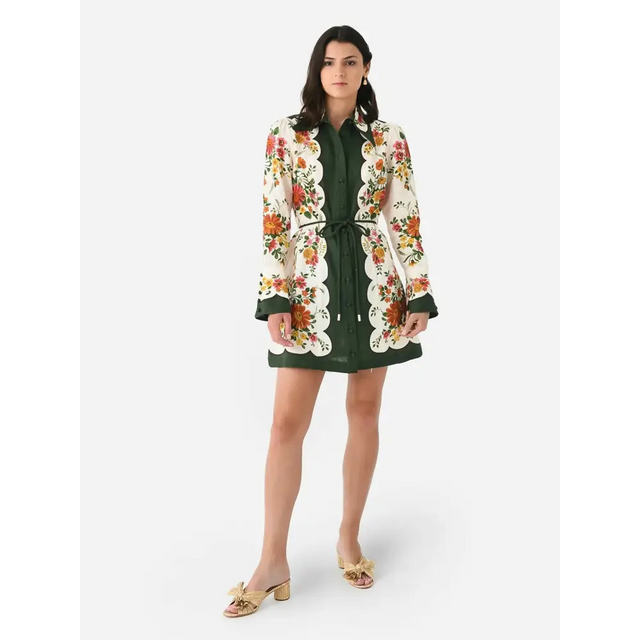 Alemais Elisabetta Mini Dress Floral Size 6 - 6 / Print - Dresses