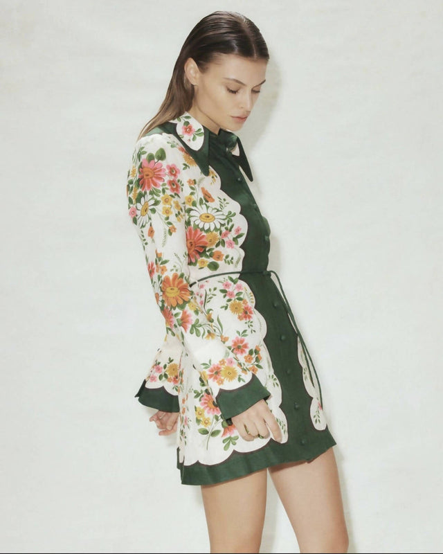 Alemais Elisabetta Mini Dress - Size 12 - Dresses