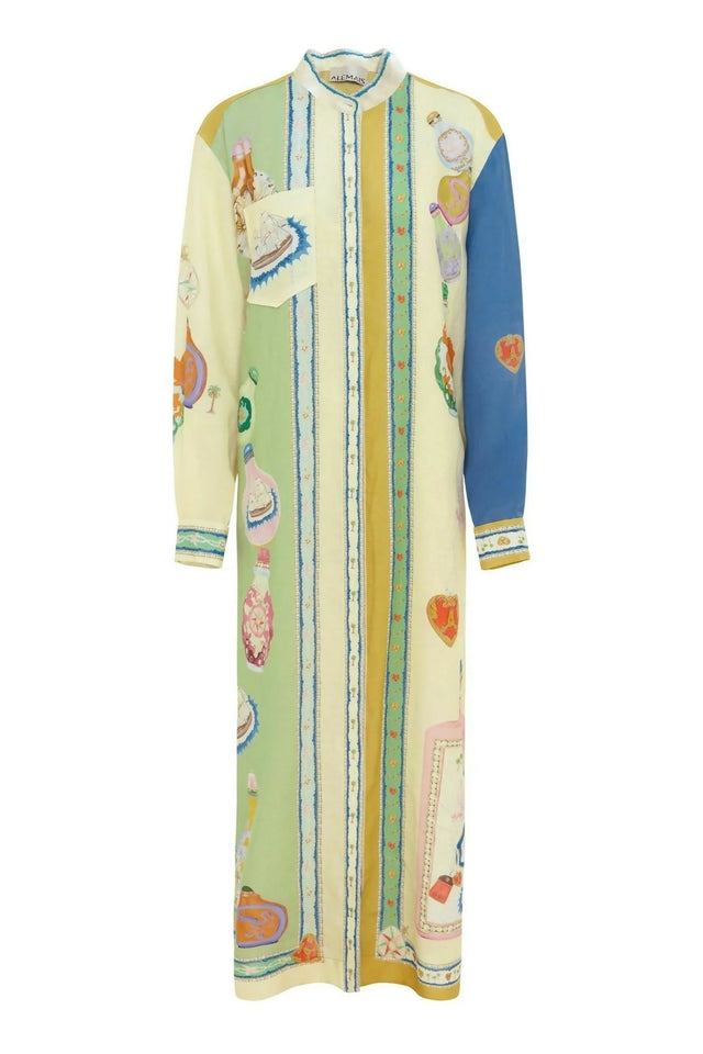 Alemais Elixir Shirt Dress Multi Size AU 12 - 12 / Print - Dresses